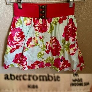 ABERCROMBIE KIDS Vintage Y2K Floral Cotton Skirt Girls’ Size Medium